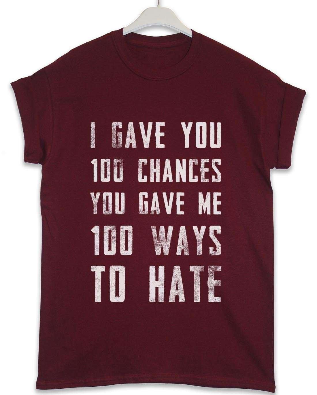 100 Ways to Hate Lyric Quote T-Shirt product image 2
