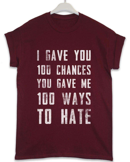 100 Ways to Hate Lyric Quote T-Shirt product image 2