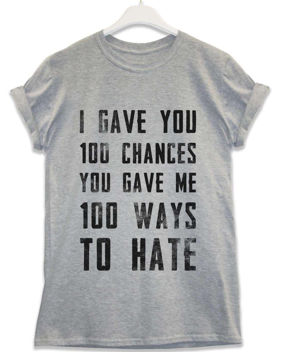 100 Ways to Hate Lyric Quote T-Shirt product image 4