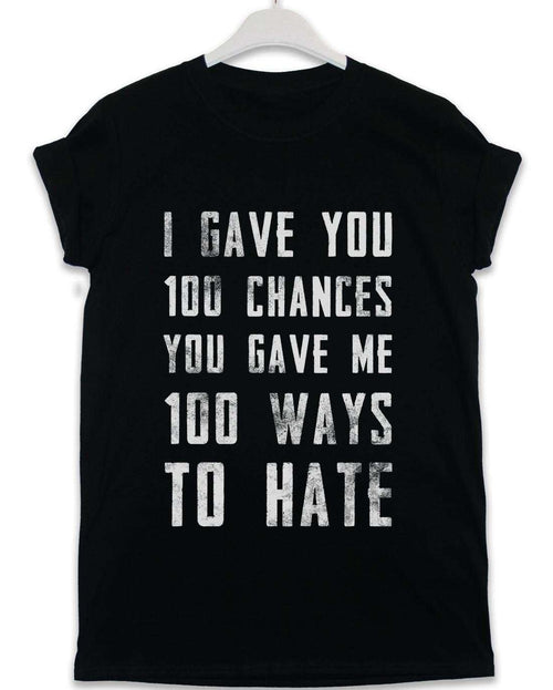 100 Ways to Hate Lyric Quote T-Shirt product image 1