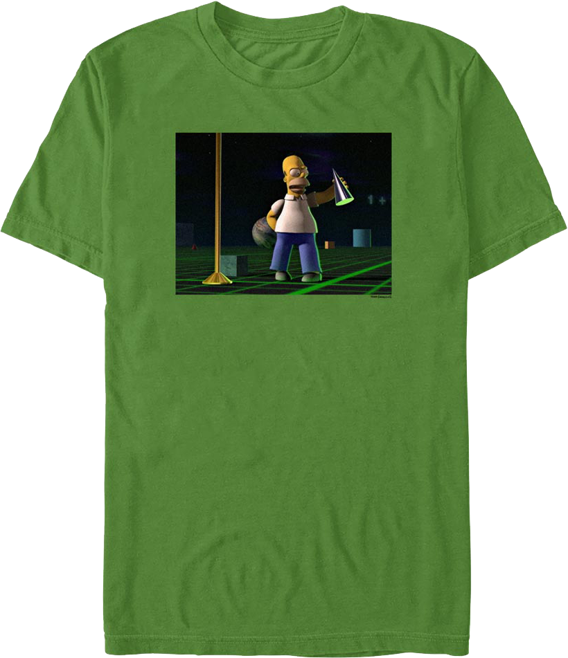 3-D Homer The Simpsons T-Shirt product image 1