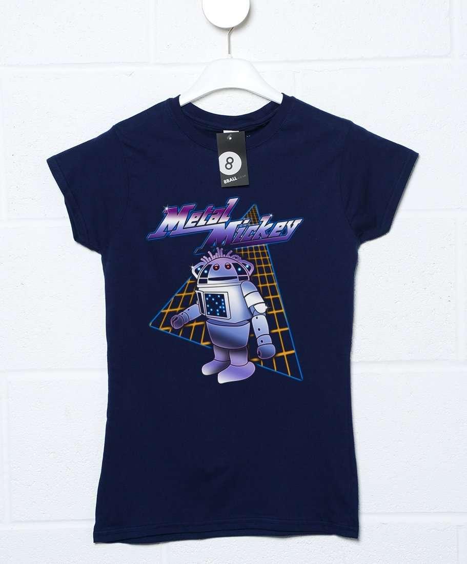 80's Style Metal Mickey Womens Fitted T-Shirt product image 1