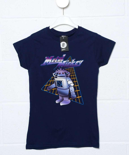 80's Style Metal Mickey Womens Fitted T-Shirt product image 1