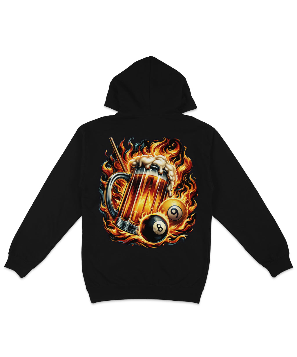 8 Ball Beer Back Printed Hoodie product image 1