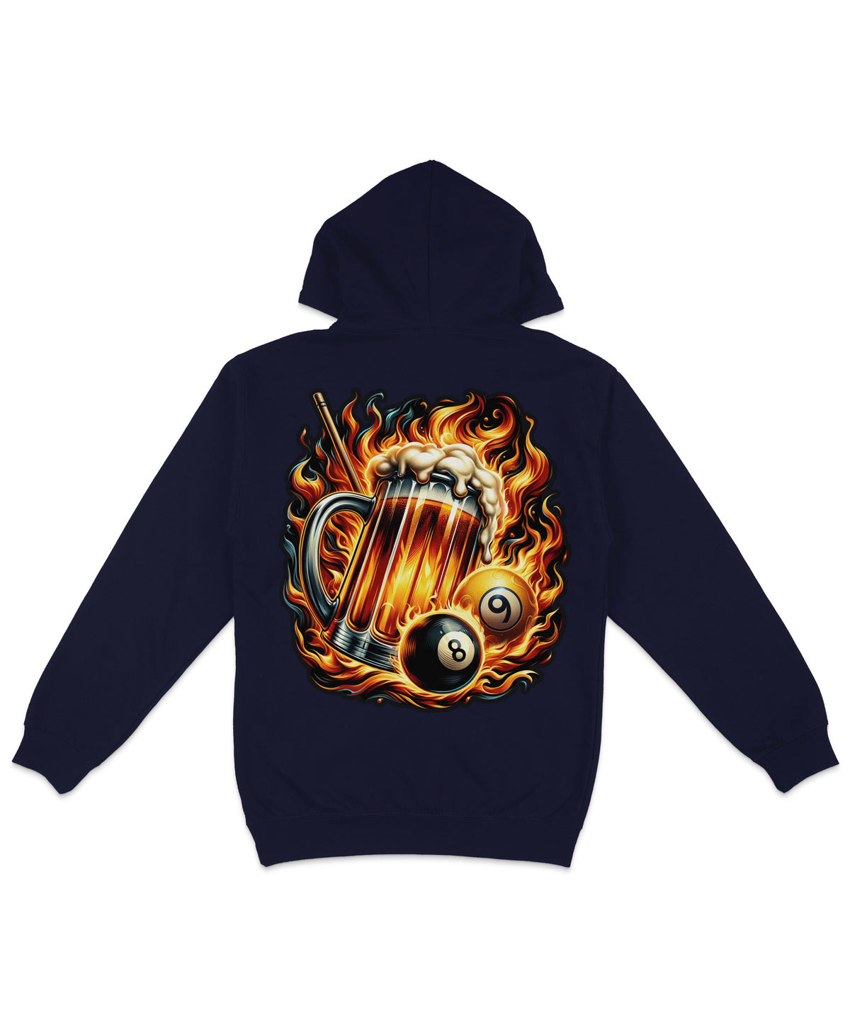 8 Ball Beer Back Printed Hoodie product image 4
