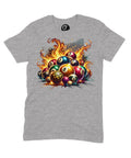 8 Ball Cluster Graphic T‑Shirt - 100% Cotton Unisex Pool product image 1