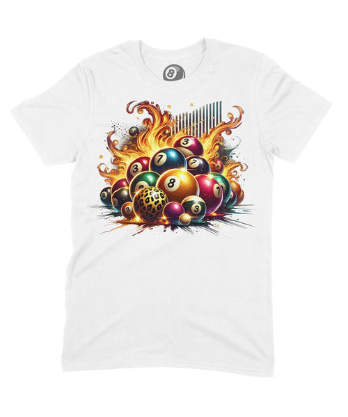 8 Ball Cluster Graphic T‑Shirt - 100% Cotton Unisex Pool product image 2