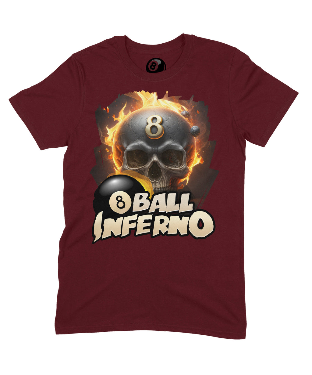 8 Ball Inferno Graphic T‑Shirt – 100% Cotton Unisex Pool & product image 2