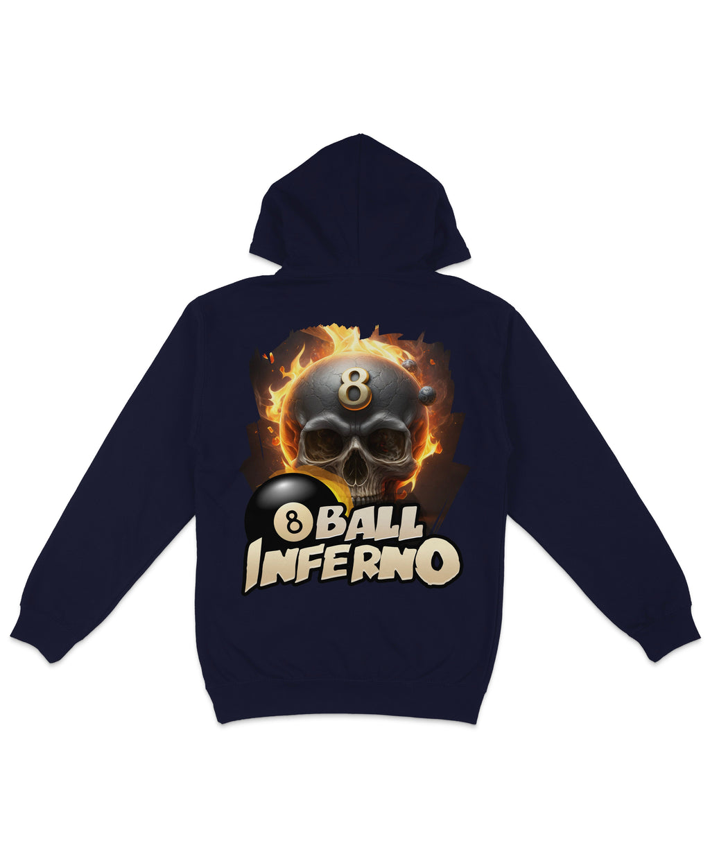 8 Ball Inferno Back Printed Hoodie product image 4