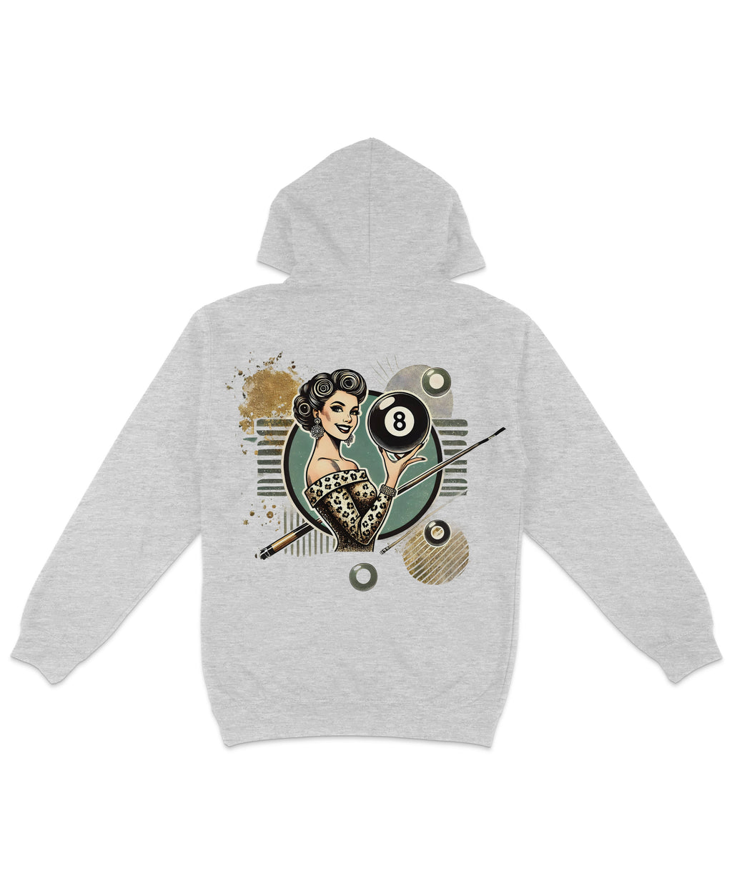 8 Ball Pin-Up Back Printed Hoodie product image 3