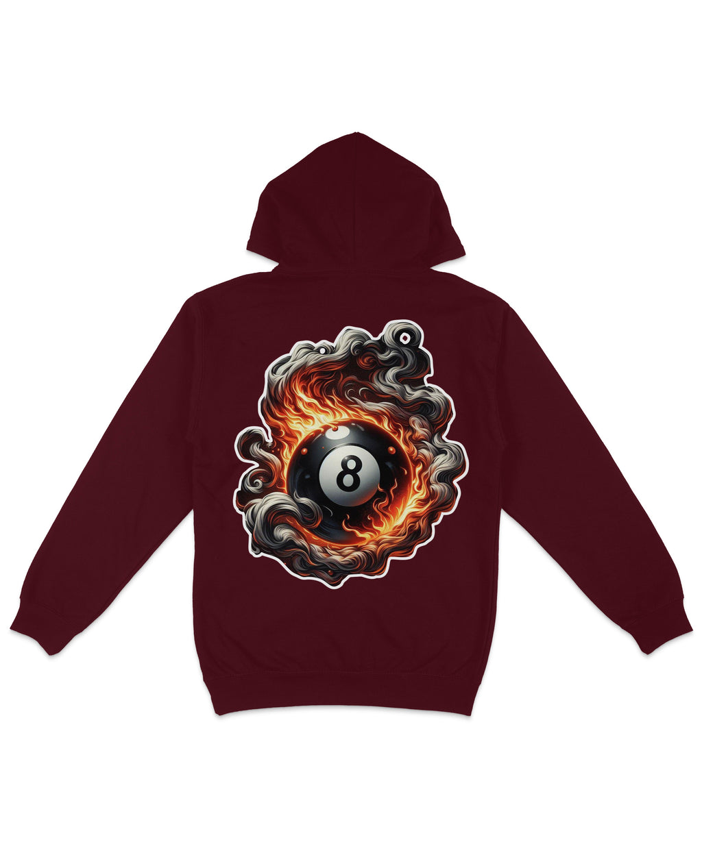 Smoking 8 Ball Back Printed Hoodie product image 1