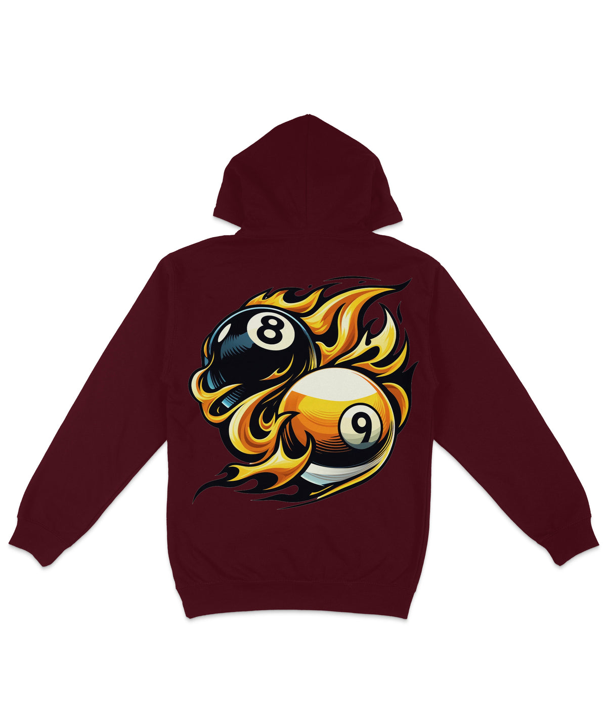 8 Ball Versus 9 Back Printed Hoodie product image 2