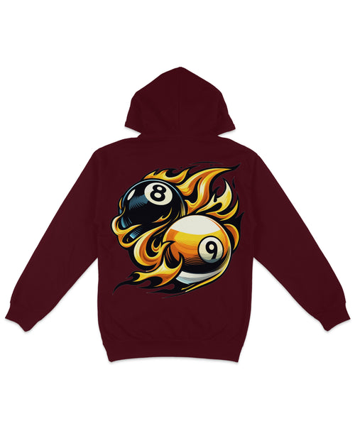 8 Ball Versus 9 Back Printed Hoodie product image 2