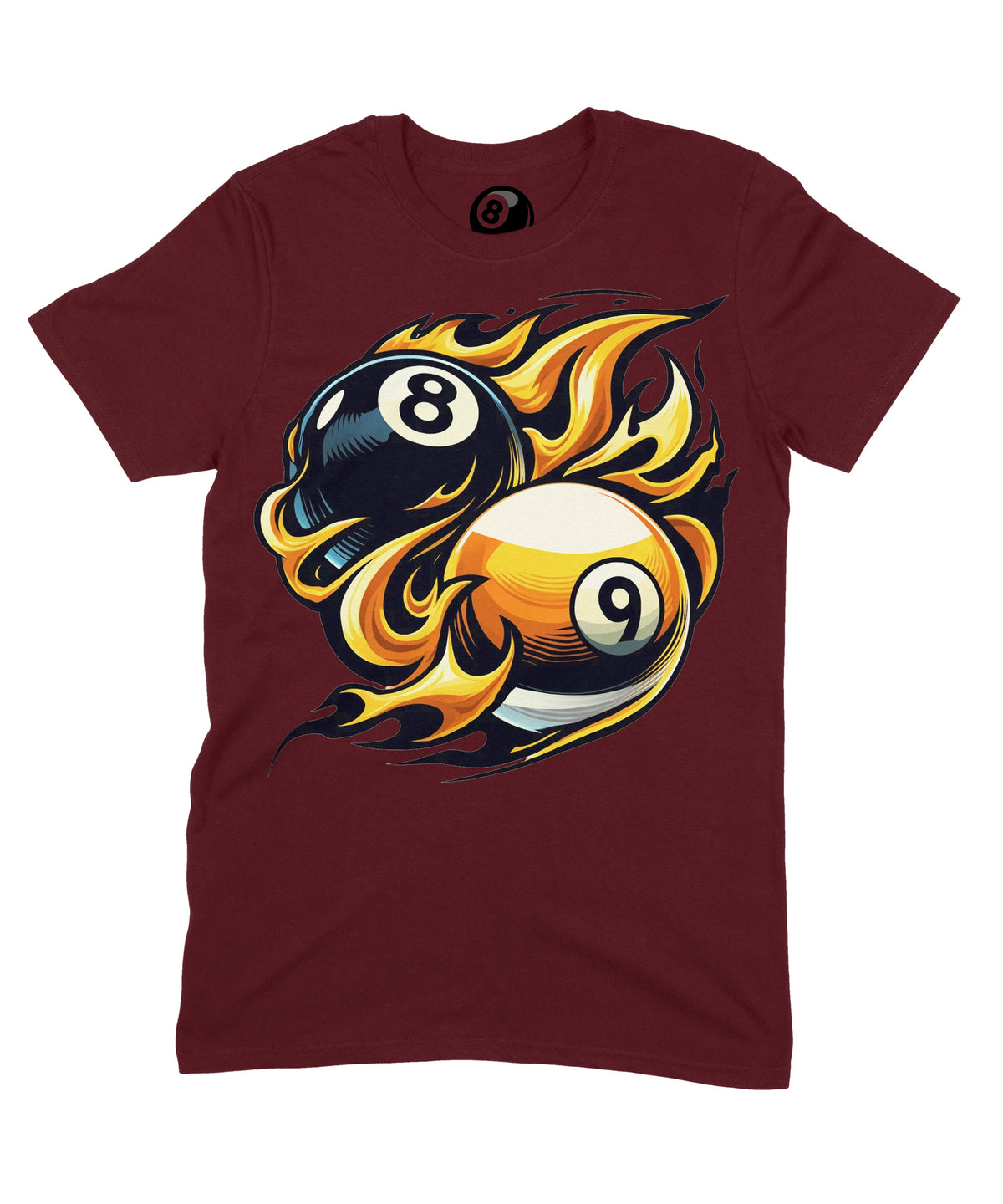 8 Ball Versus 9 – Unisex Cotton T-Shirt product image 3