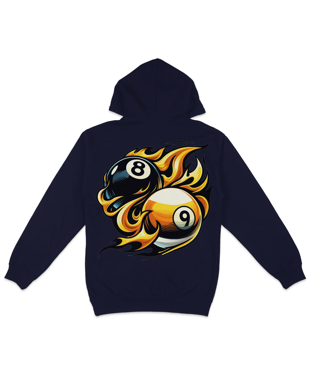 8 Ball Versus 9 Back Printed Hoodie product image 4