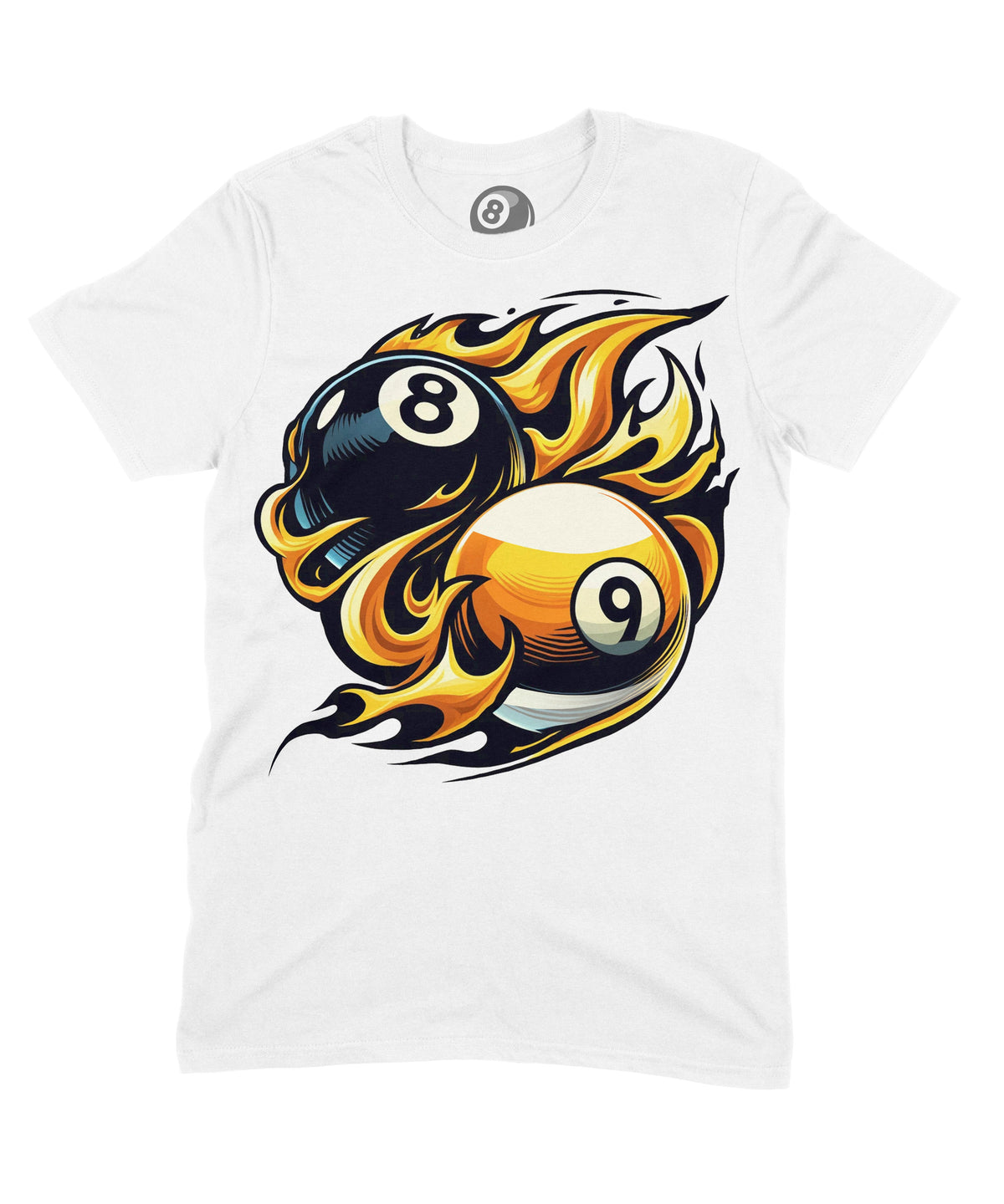 8 Ball Versus 9 – Unisex Cotton T-Shirt product image 5
