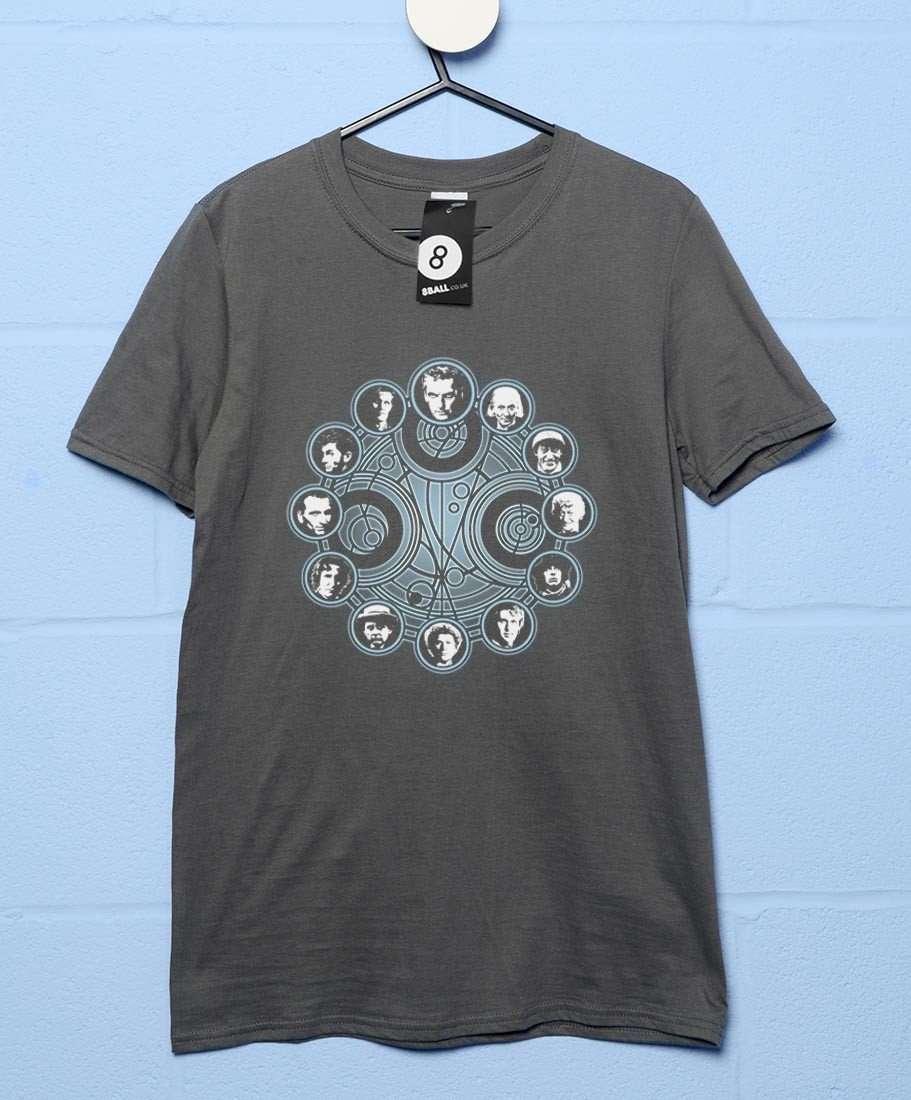All 12 Doctors Clock Face Who T-Shirt product image 1