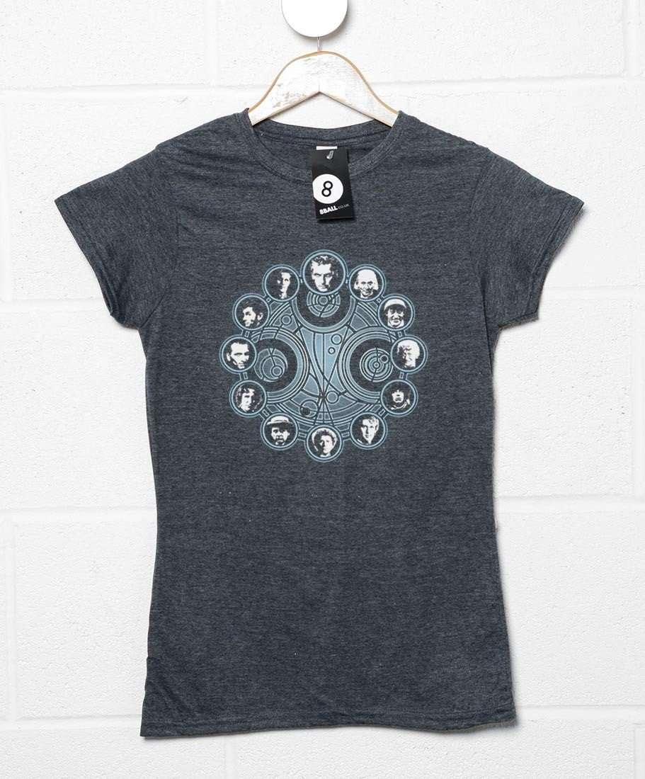 All 12 Doctors Clock Face Womens Fitted T-Shirt product image 1