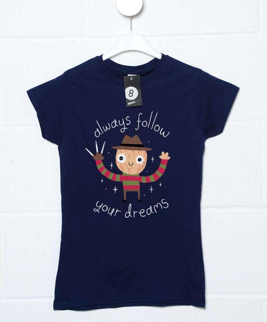 Always Follow Your Dreams DinoMike Womens T-Shirt product image 1