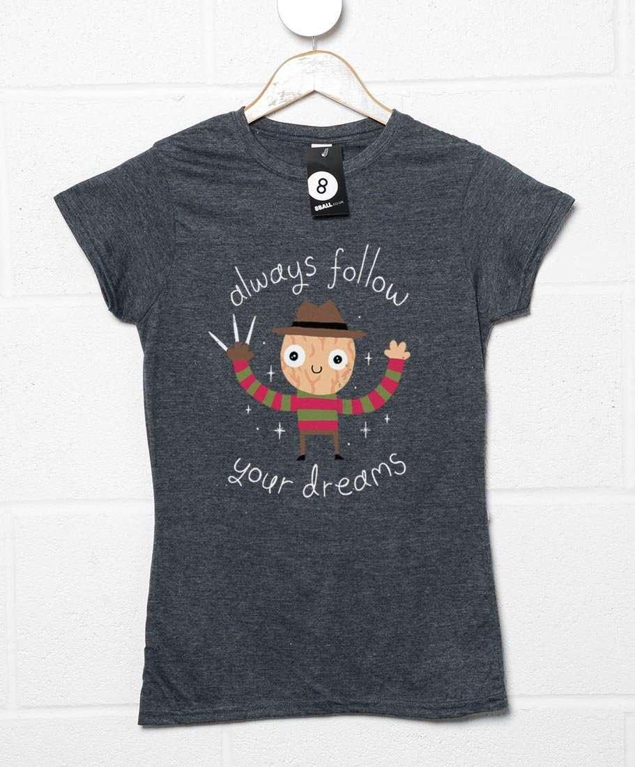 Always Follow Your Dreams DinoMike Womens T-Shirt product image 3