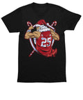 Athletic Old Man Santa Unisex Christmas T-Shirt product image 1