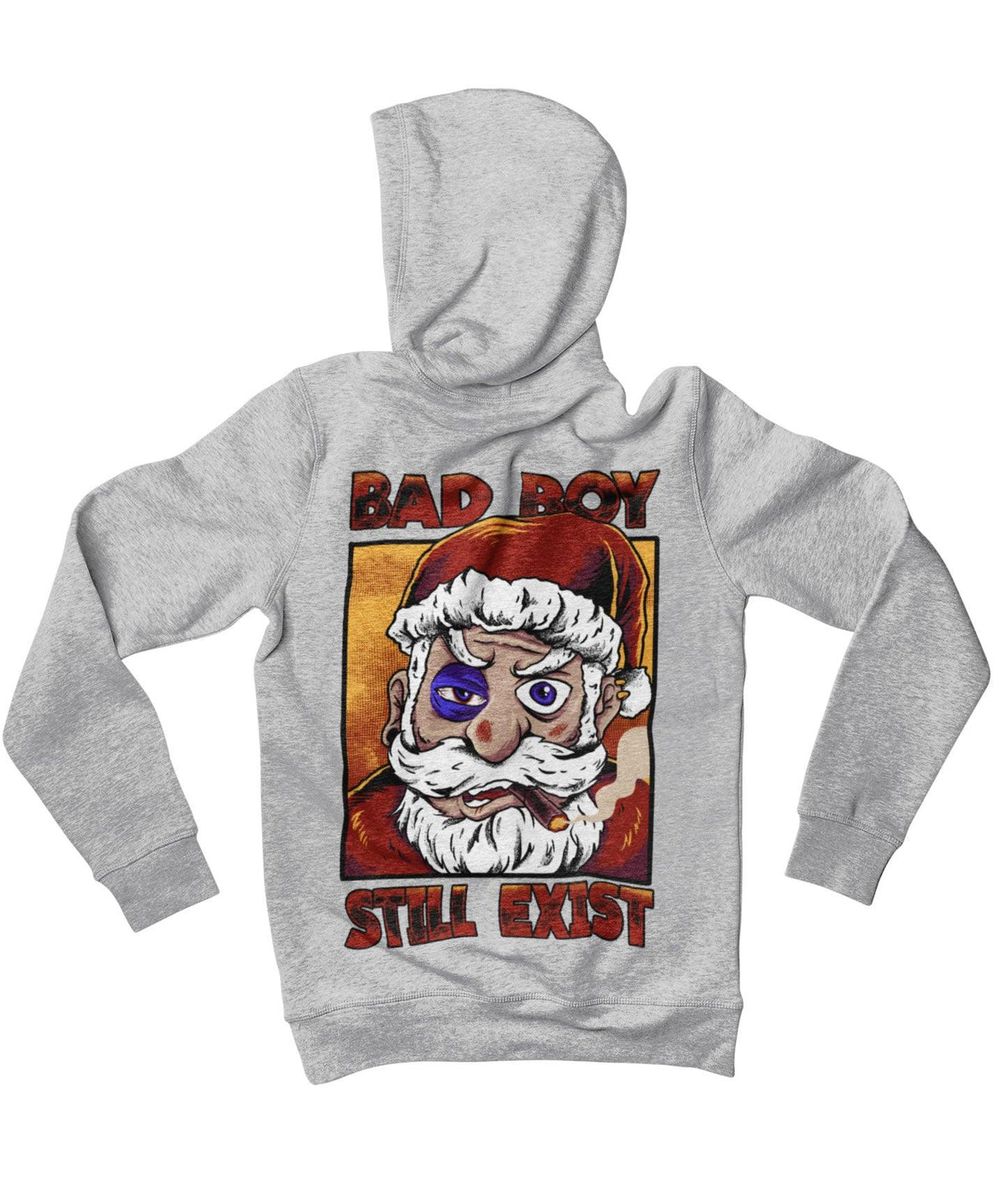 Bad Boy Santa Still Exists Back Printed Christmas Hoodie product image 1