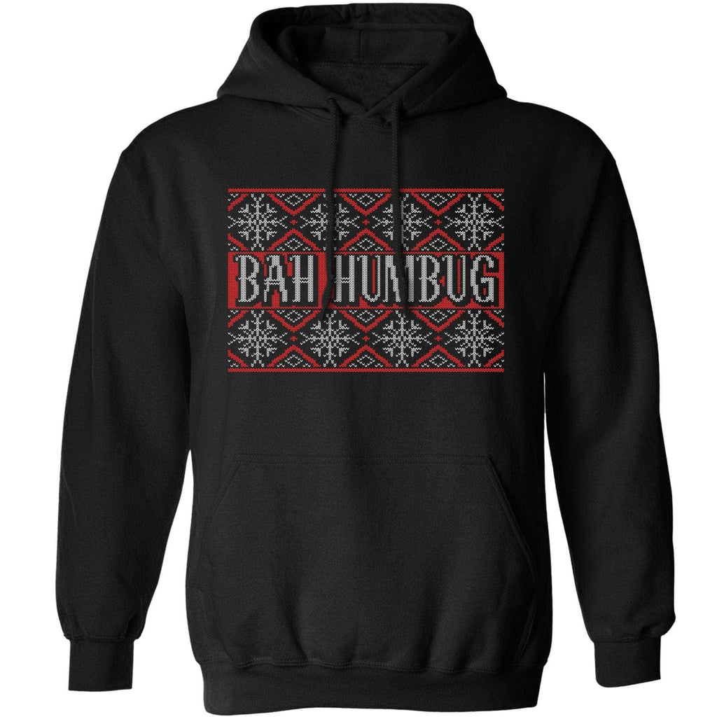 Bah Humbug Knitted Jumper Style Hoodie product image 2