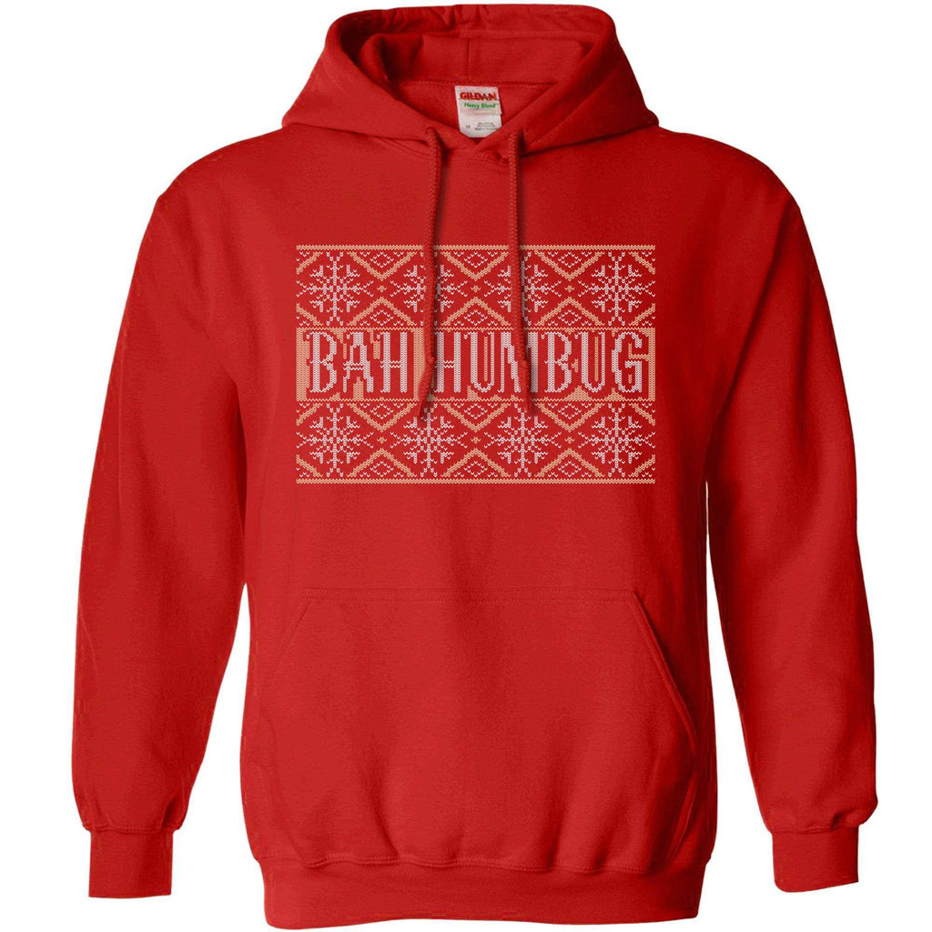 Bah Humbug Knitted Jumper Style Hoodie product image 3