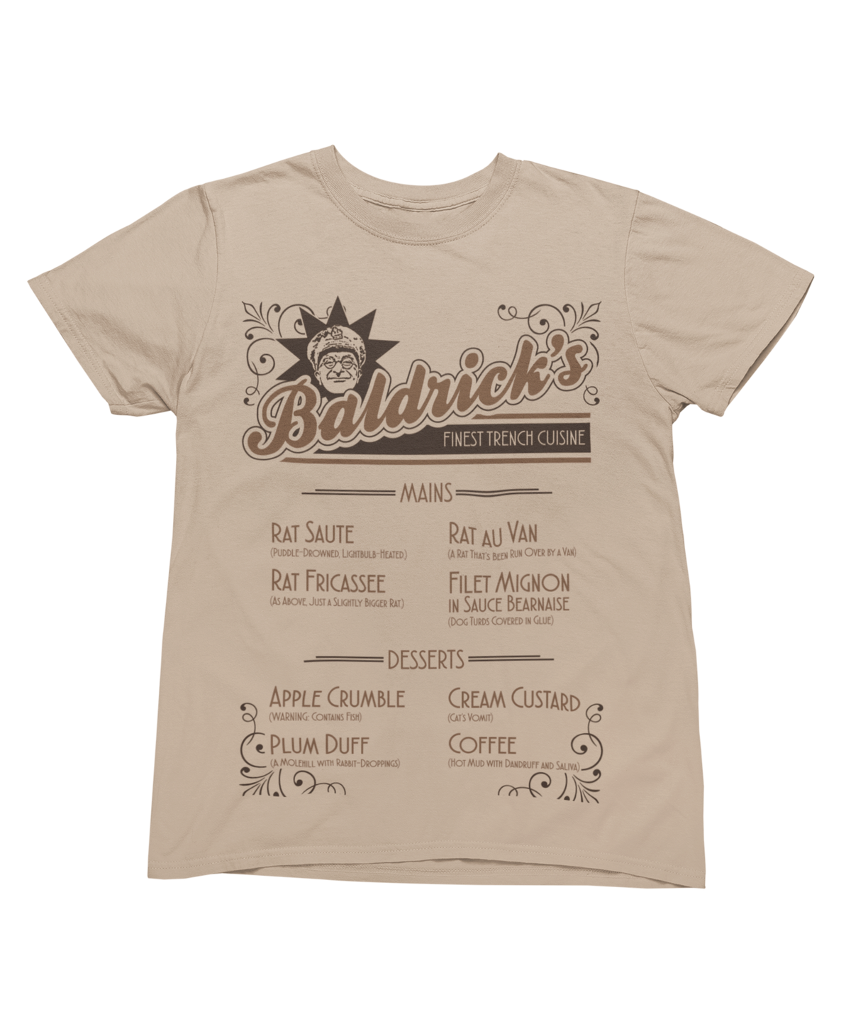 Baldrick's Trench Cuisine T-Shirt product image 3
