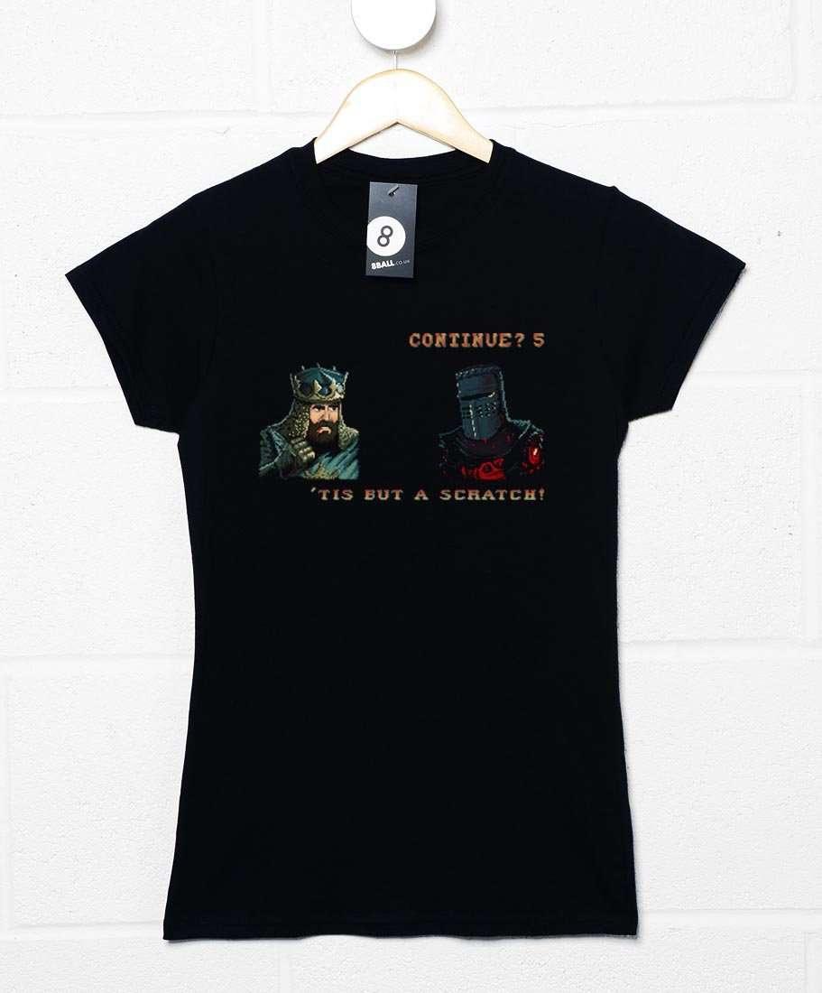 Black Knight Continue Screen Fitted Womens T-Shirt product image 1