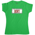 Bort License Plate Womens Fitted T-Shirt product image 1