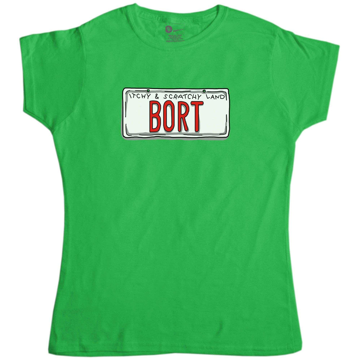 Bort License Plate Womens Fitted T-Shirt product image 1