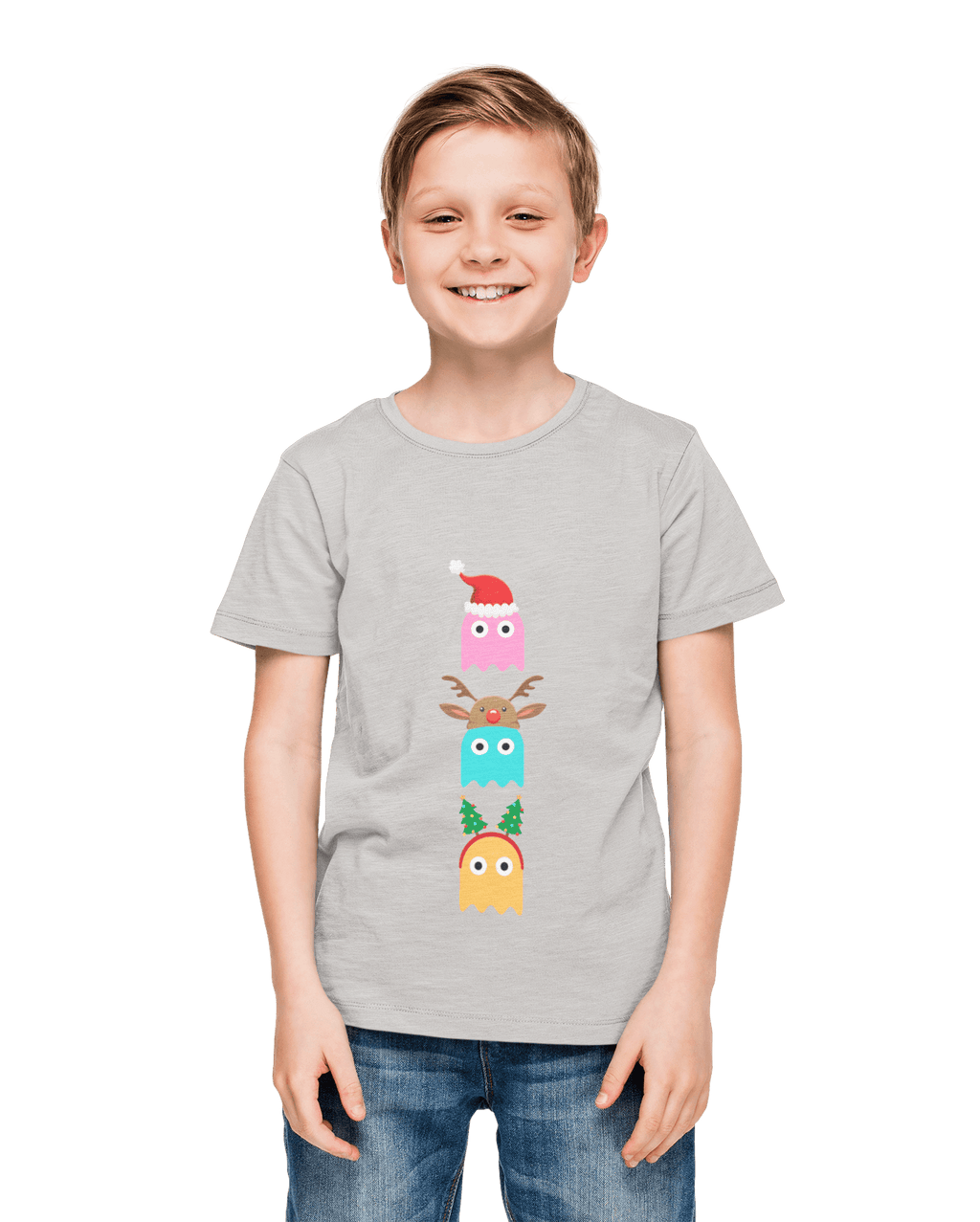 Christmas Ghost Munching Kids T-Shirt product image 6