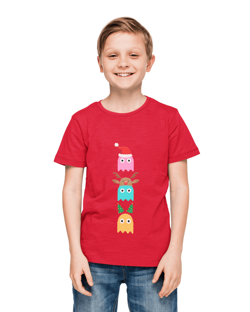 Christmas Ghost Munching Kids T-Shirt product image 2