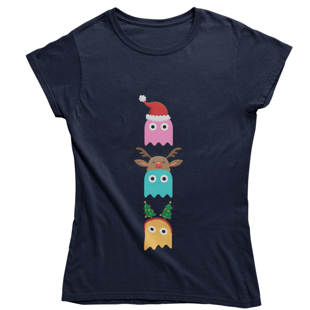 Christmas Ghost Munching Womens T-Shirt product image 11