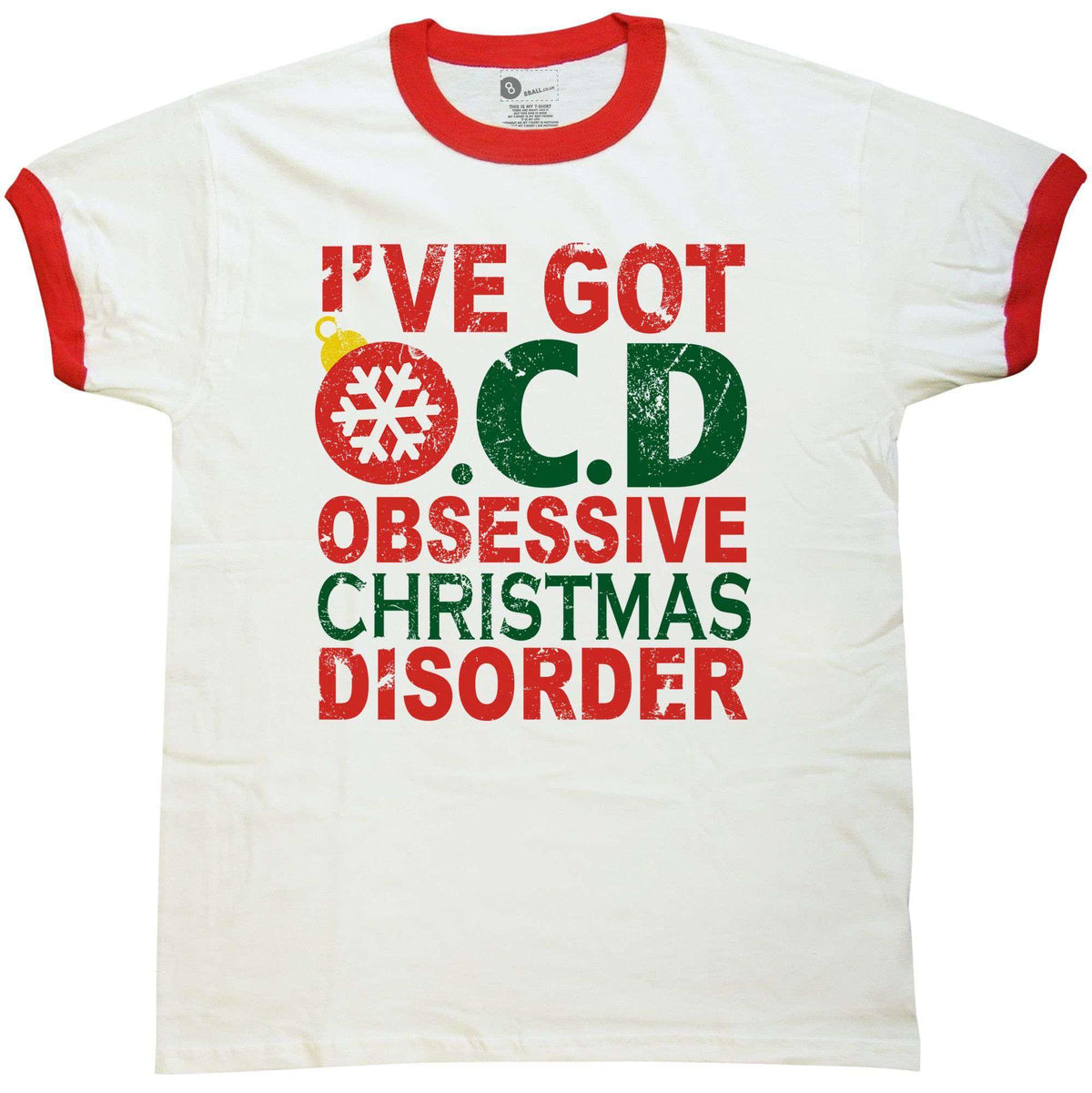 Christmas Men's OCD Obsessive Disorder T-Shirt product image 3