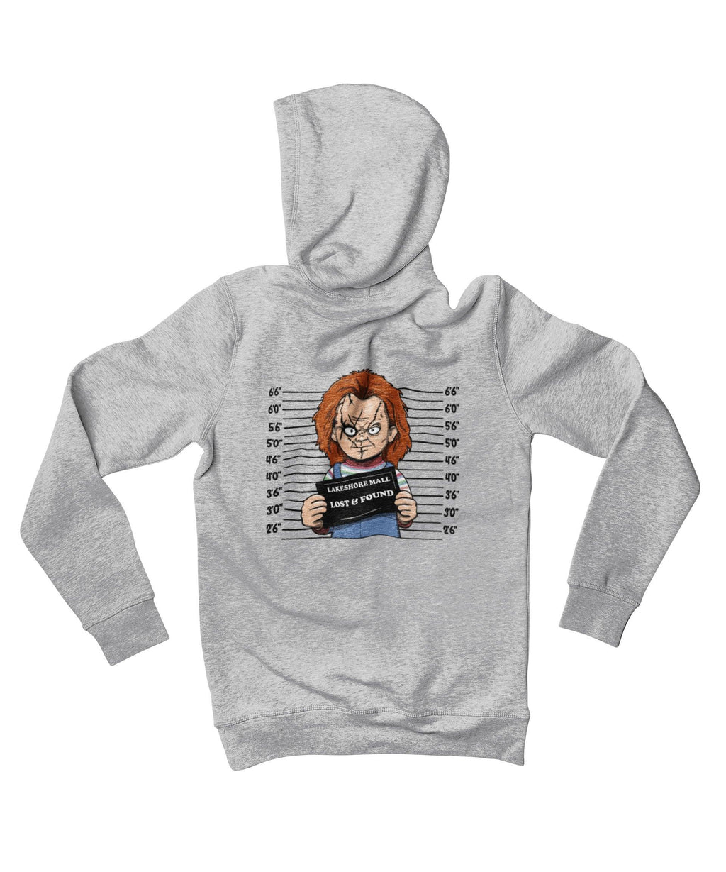 Chucky Mugshot Horror Film Tribute Adult Back Printed Hoodie product image 2