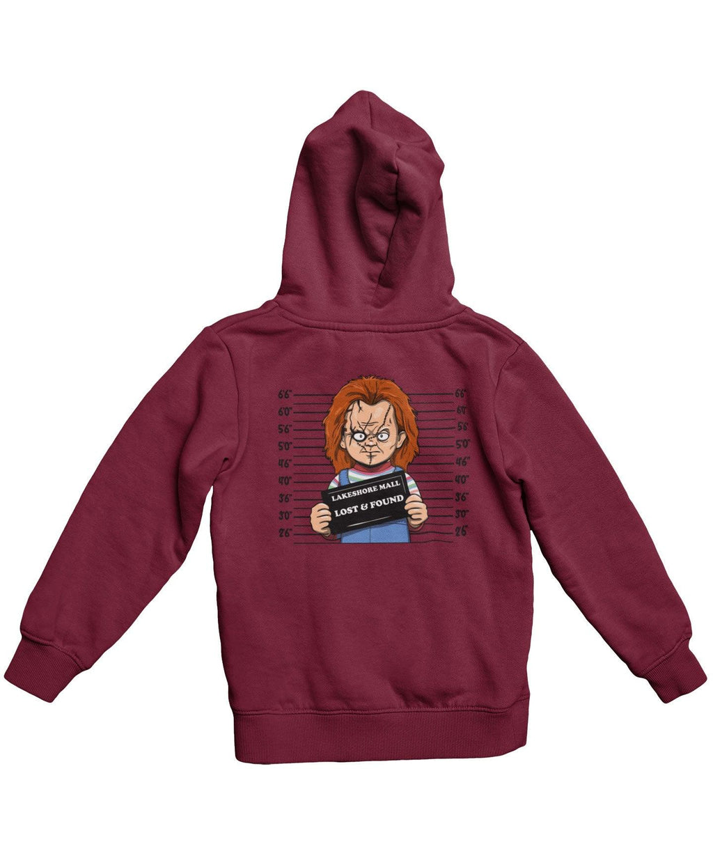 Chucky Mugshot Horror Film Tribute Adult Back Printed Hoodie product image 4