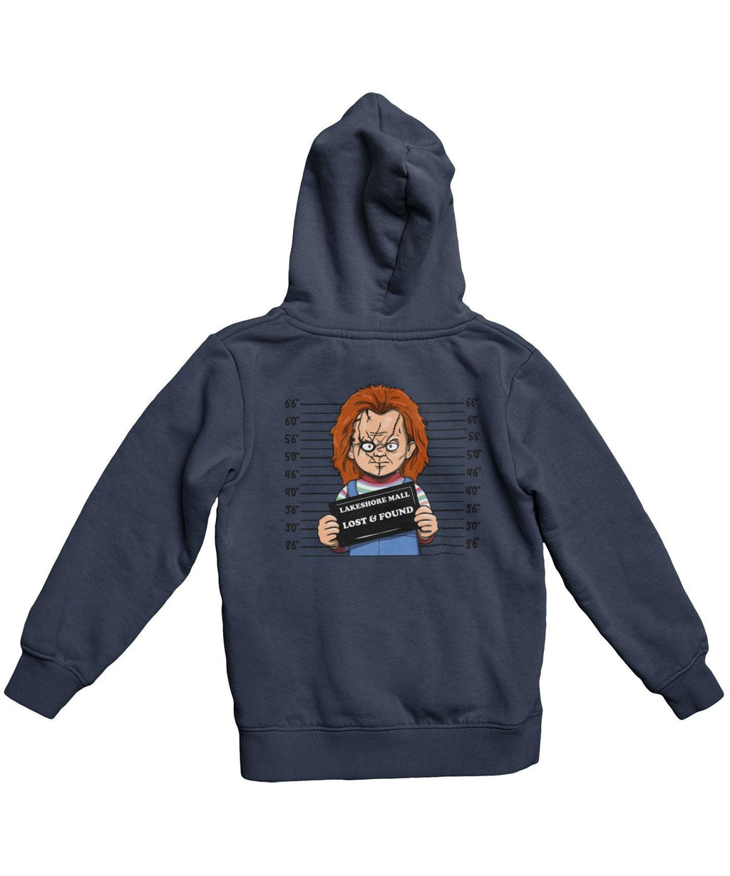Chucky Mugshot Horror Film Tribute Adult Back Printed Hoodie product image 1