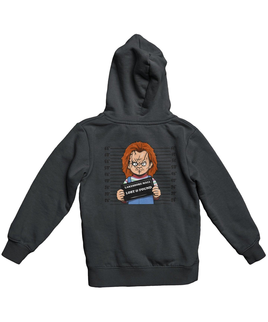 Chucky Mugshot Horror Film Tribute Adult Back Printed Hoodie product image 3