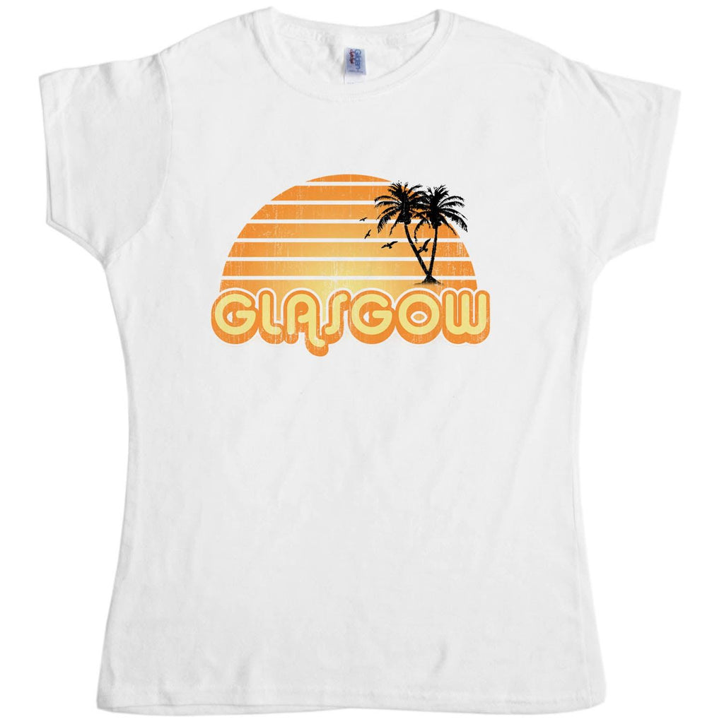 City Sunset Glasgow Fitted Womens T-Shirt product image 1