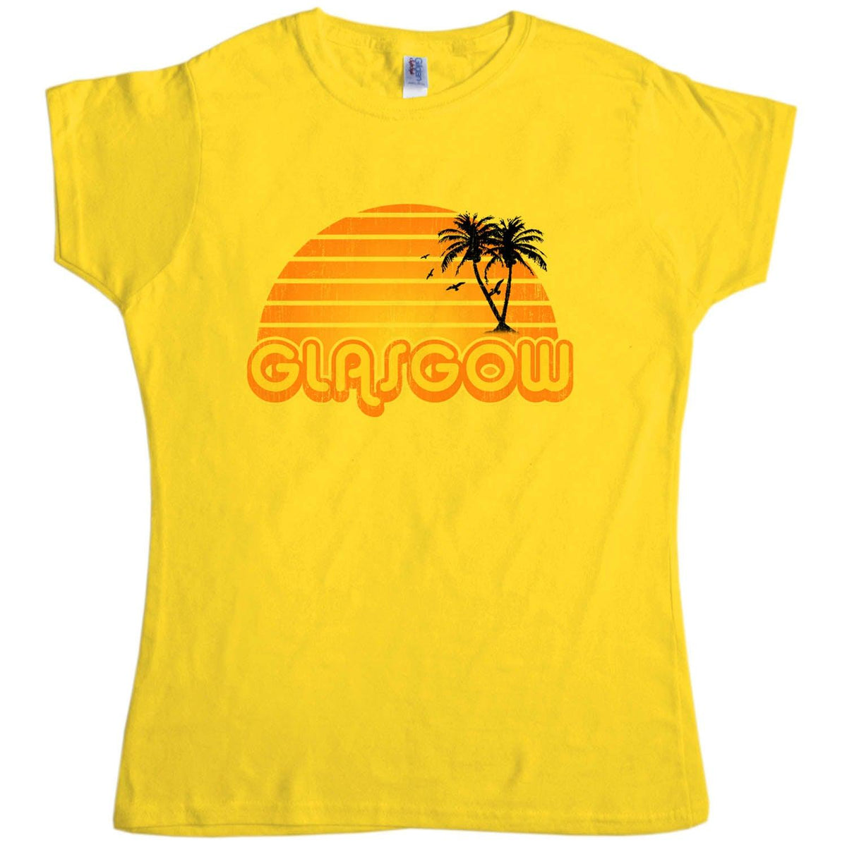 City Sunset Glasgow Fitted Womens T-Shirt product image 2