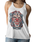 Clown Head Tattoo Design Adult Womens Vest Top