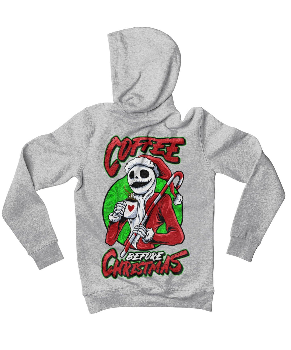 Coffee Before Christmas Back Printed Hoodie product image 4
