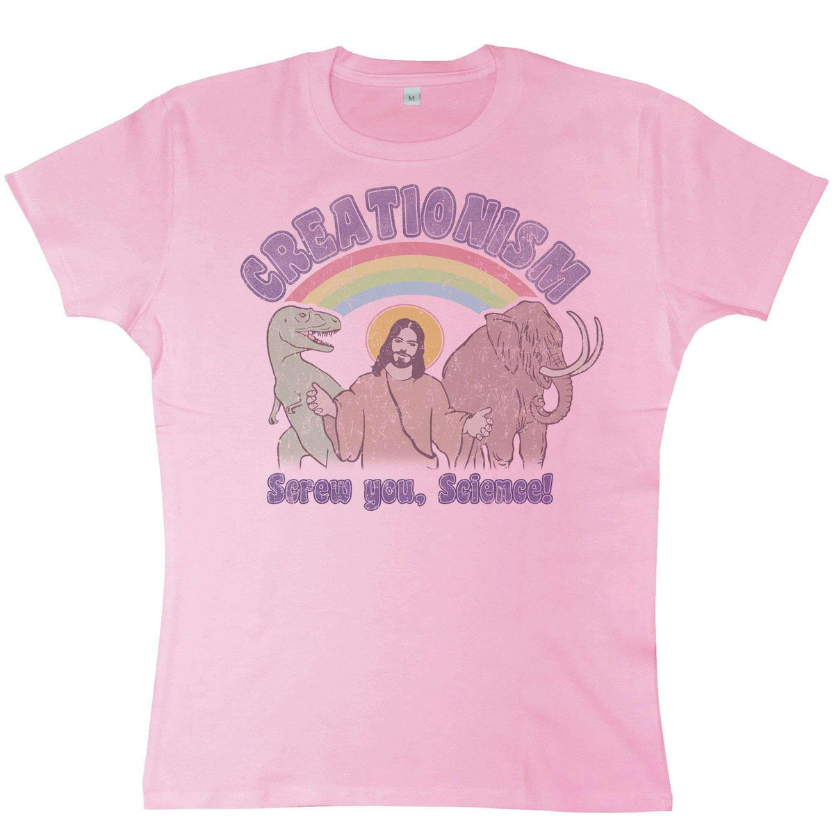 Creationism Screw You Science Womens Fitted T-Shirt product image 2