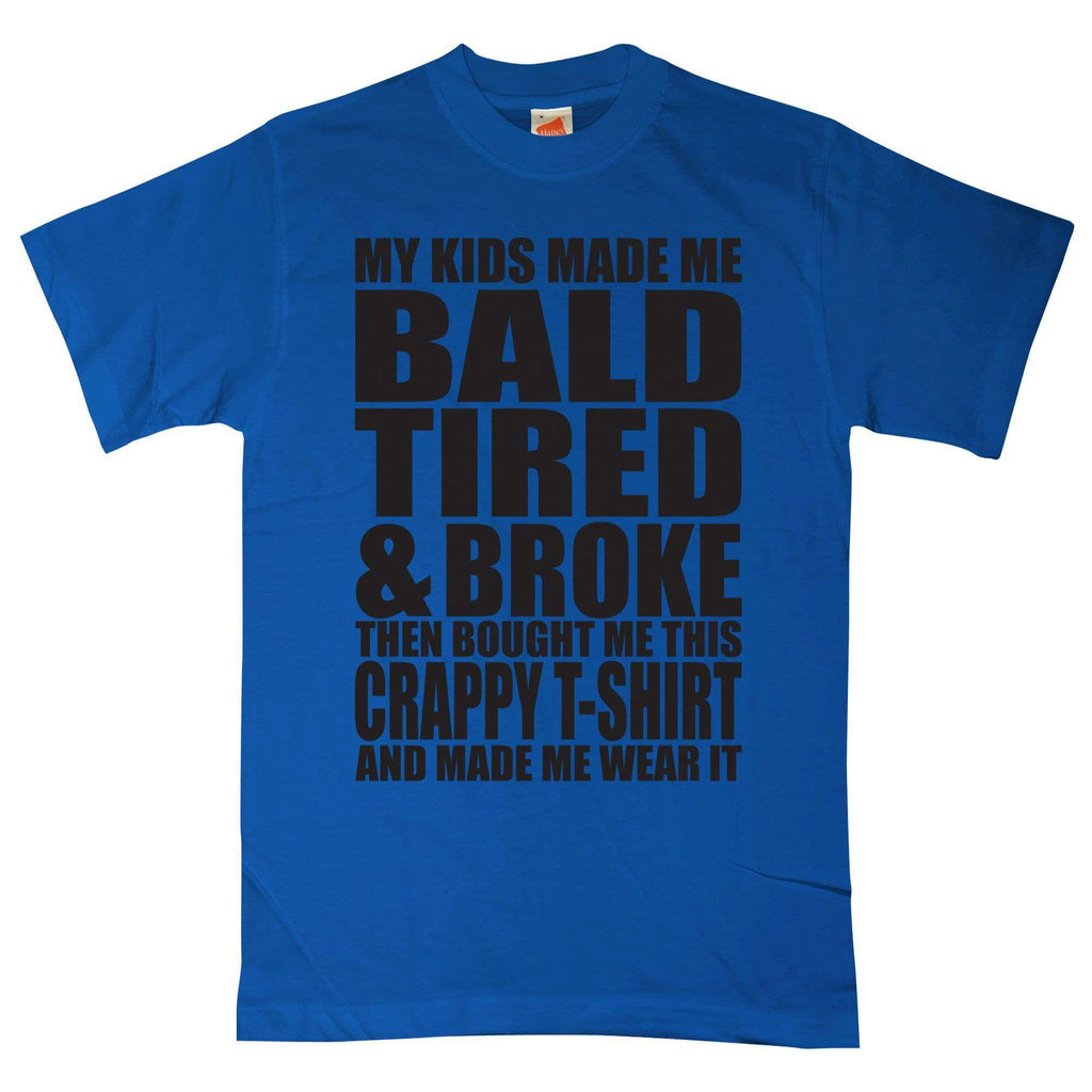 Dads Gift Bald Tired And Broke T-Shirt product image 2