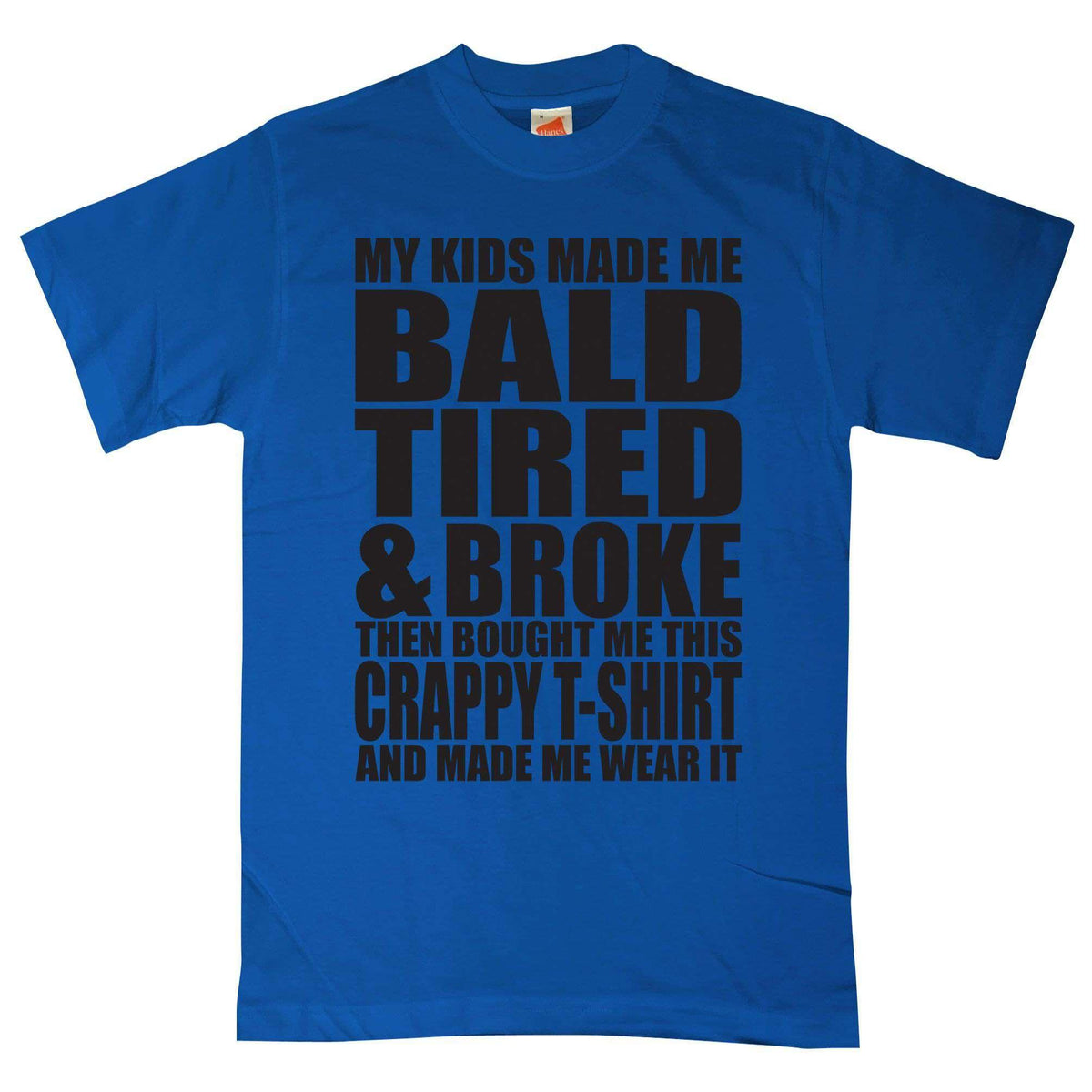 Dads Gift Bald Tired And Broke T-Shirt product image 2