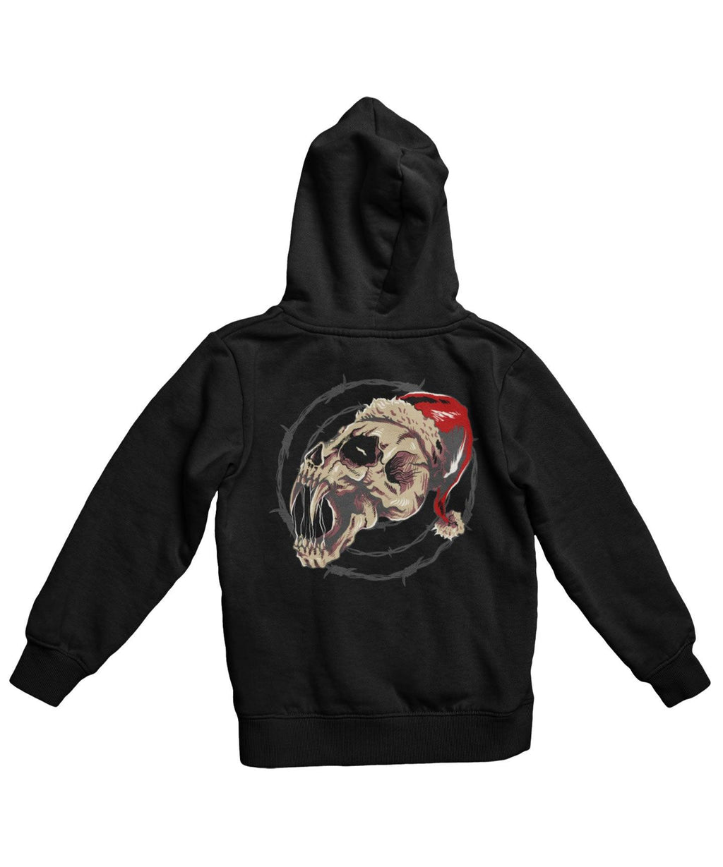 Demon Skull Santa Back Printed Christmas Hoodie product image 3