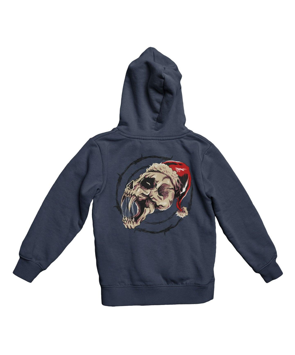 Demon Skull Santa Back Printed Christmas Hoodie product image 2