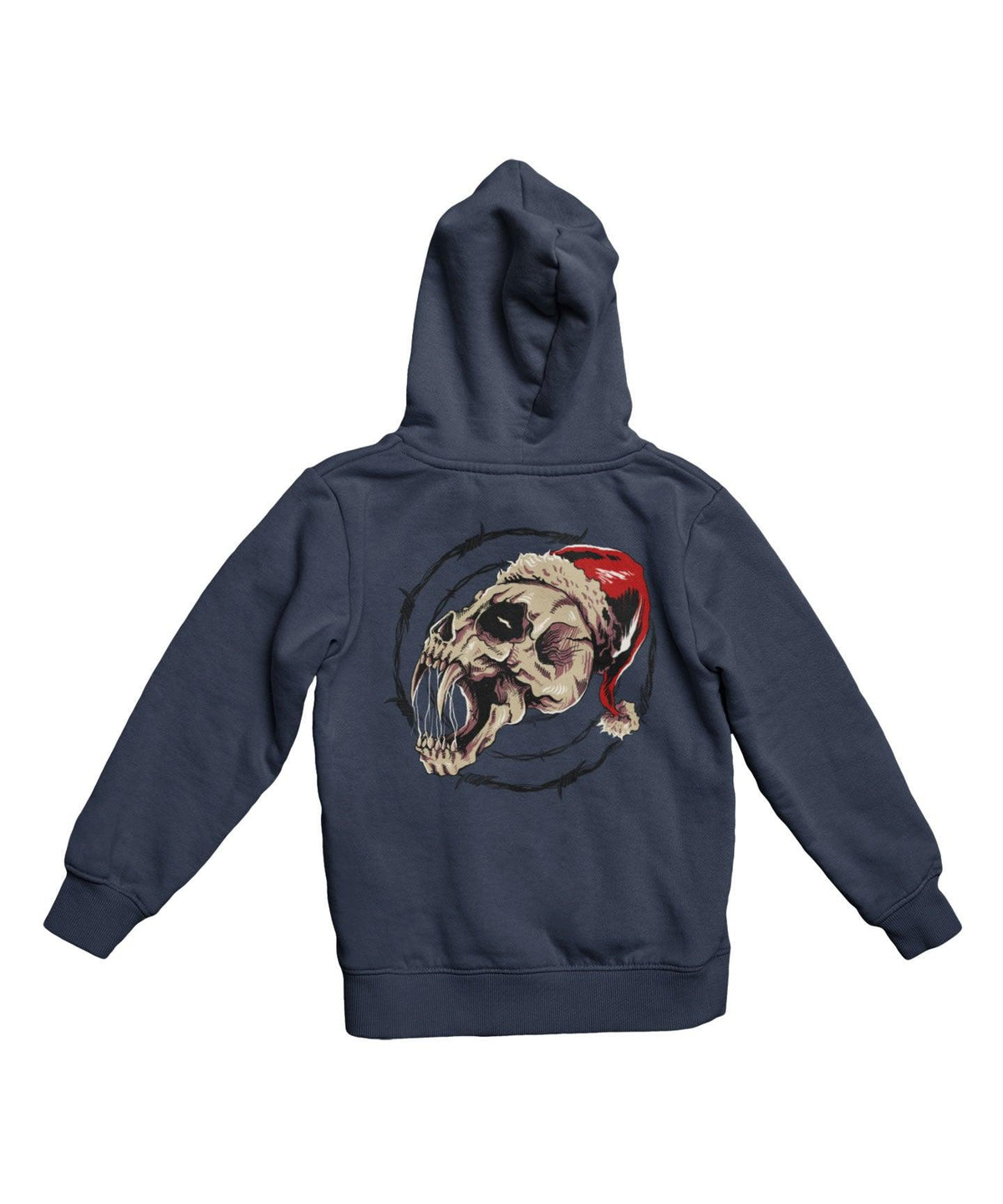 Demon Skull Santa Back Printed Christmas Hoodie product image 2